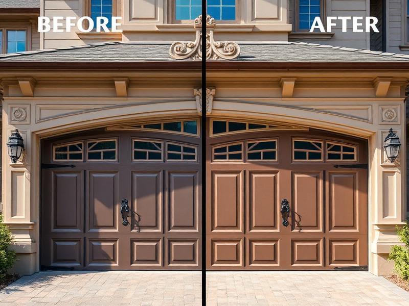 Beautiful garage door installation by Watertown Garage Doors